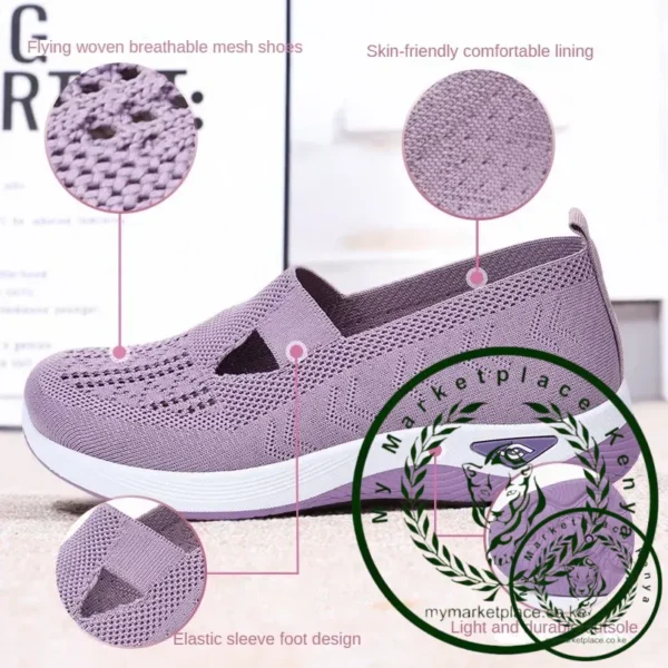 ​Women's Shoes 2025 Summer Casual Sneakers Breathable Mesh Chunky Sole Affordable Free Shipping​ - Image 4
