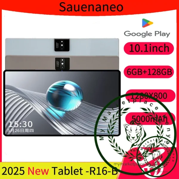 10.1 inch Android 13 Tablet 128GB ROM Octa-Core Processor 5000mAh Battery1280x800 IPS FHD Touchscreen 2MP+5MP Camera, Bluetooth