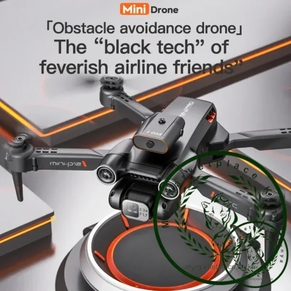 Drone P12 Mini Drone Folding Professional 4K HD Drone With Camera Helicopter Dual Camera Remote Contorl RC Quadcopter Toys Gifts - Image 2