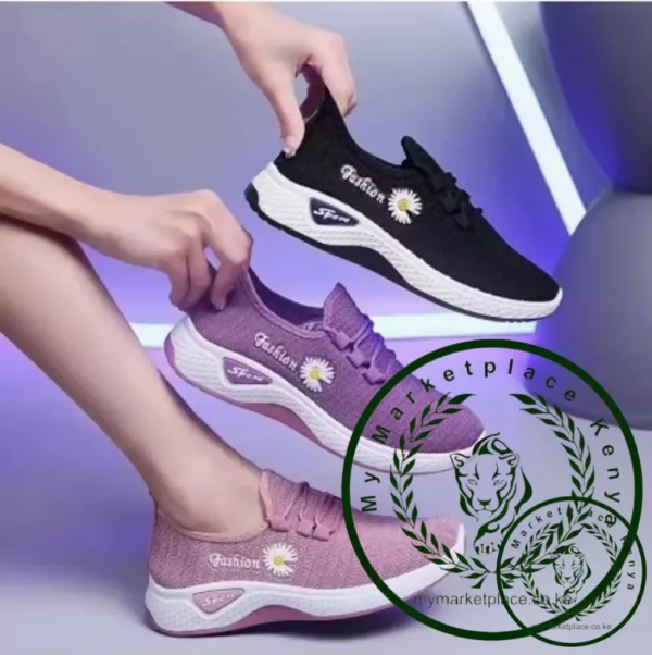 Women Sneakers Autumn New Trendy Mesh Casual Sports Running Shoes Wholesale Comfortable Lightweight Breathable Fashion Sneakers - Image 2