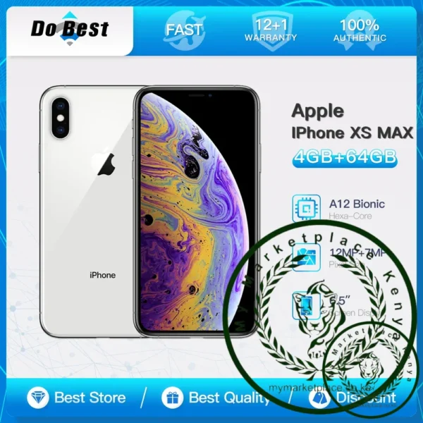 Apple iPhone XS MAX 4GB LTE Cell Phone 6.5“ Super Retina 64GB/256GB ROM Smartphone Hexa Core IOS A12 Bionic 4G Unlocked Phone