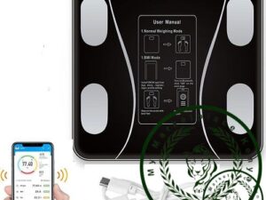 Digital Body Weight Scales Body Fat Weight Scale BMI Scale USB Rechargeable