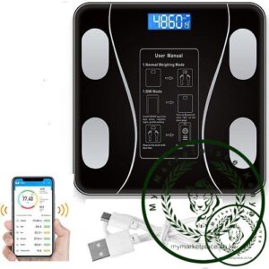 Digital Body Weight Scales Body Fat Weight Scale BMI Scale USB Rechargeable