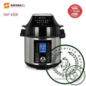 Sayona 2 in 1 Air Fryer/Pressure Cooker 6 ltrs capacity