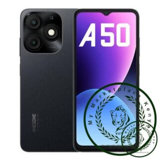 Itel A50, 6.6'', 64GB + 2GB RAM (Dual SIM), 4G, 5000mAh, Black