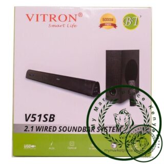 Vitron V51SB- 2.1ch Soundbar System With Bluetooth, Black.(1YR WRTY)