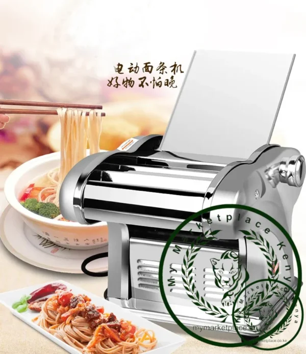 220V Electric Dough Roller Stainless Steel Dough Sheeter Noodle Pasta Dumpling Maker Machine Roller and Blade Changable - Image 5
