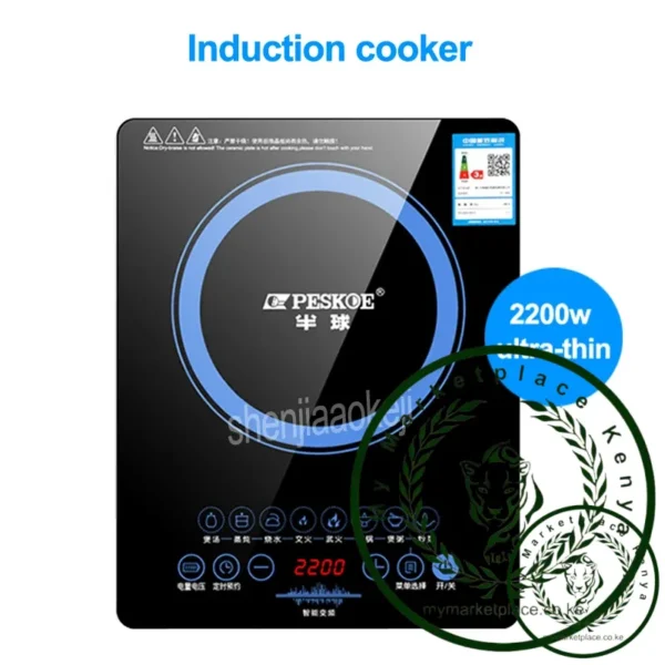 Induction Cooker Home Intelligent Electric Furnace hot pot stove No Radiation Multi-cooker Kitchen Cooking Tool 220V/50HZ 2200w - Image 2