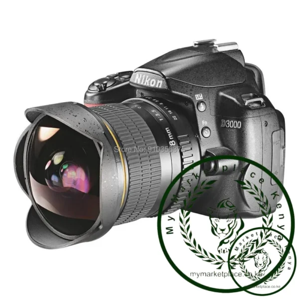 JINTU 8mm f/3.5 Wide Angel Super Fisheye Lens for Nikon DSLR Camera D7500 D7200 D7600 D3400 D3200 D5200 D5400 D5500 D5600
