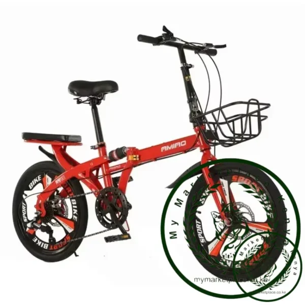 20 Inch Adult Folding Bicycle Small Home Mobility Bicycle Children Variable Speed Bicycle - Image 3