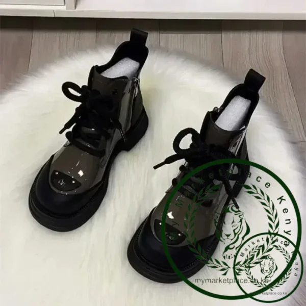 2024 Winter New Women's Boots British Style Fashion Cotton Shoes with Thick Sole and Thick Short Boots Cotton Boots Women Shoes