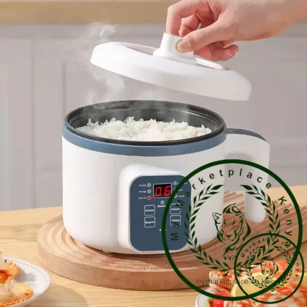 Household Electric Cooking Machine 1-2 People Hot Pot Stew Heating Eggs Soup Non-stick Pan Multifunction Electric Rice Cooker