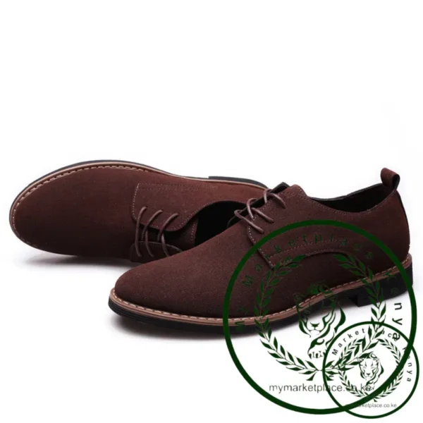 Luxury Men Oxford Shoes High Quality Suede Leather Shoes for Men Business Casual Shoe Lace-Up Men Party Wedding Shoes Plus Size - Image 6