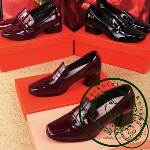 Women's Square Head High Heels Spring Autumn British Style Fashion Solid Colour Work Shoes Party Office Pumps Tacones De Mujer - Image 6