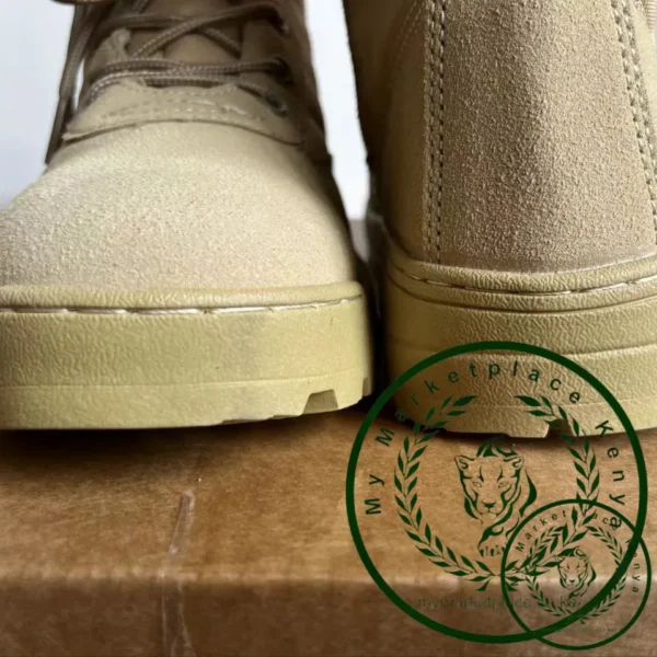 Men's Hiking Shoes Sand Color Outdoor Jungle Mid-calf Boots High Quality Waterproof Desert Boots for Men High-top Men Work Shoes - Image 4