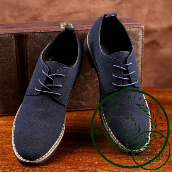 Luxury Men Oxford Shoes High Quality Suede Leather Shoes for Men Business Casual Shoe Lace-Up Men Party Wedding Shoes Plus Size - Image 5