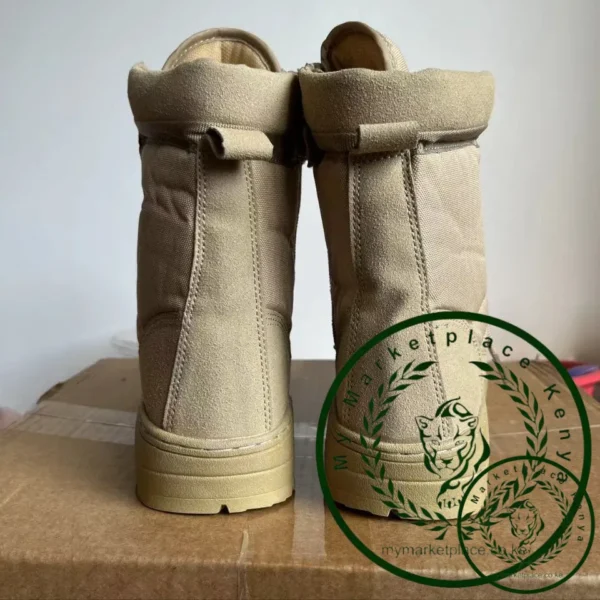 Men's Hiking Shoes Sand Color Outdoor Jungle Mid-calf Boots High Quality Waterproof Desert Boots for Men High-top Men Work Shoes - Image 3