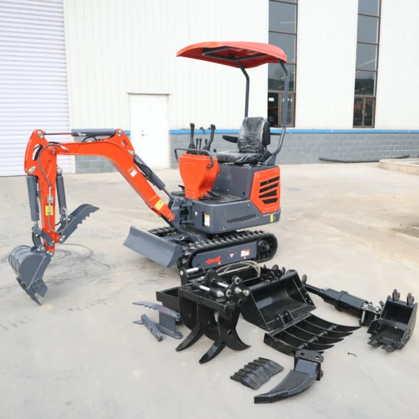 Free Shipping New Farm Mini Excavator 1Ton,1.6 Ton,2Ton,Multifunctional Micro Excavator Mini Digger New Bagger Custom - Image 4