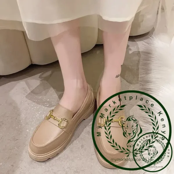 New Style Le Fou Women's Shoes British Single Shoes Web Red Version Waterproof Low Top Vintage Soft Bottom Water Boots Yang - Image 5