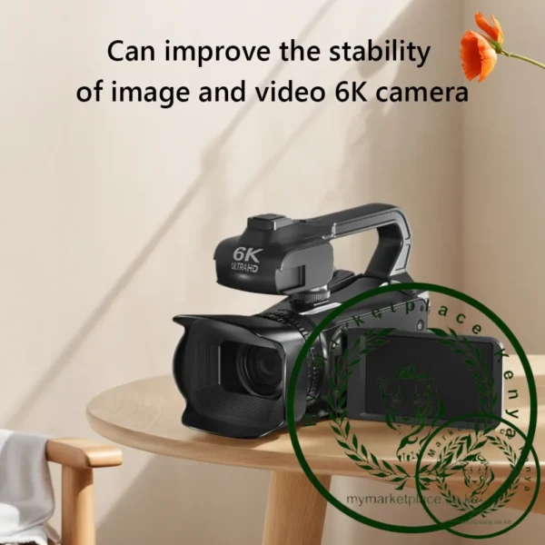 6K Digital Video Camera 64MP 4inch Touch Screen Camera Recorder 18x Digital Zoom Camcorder for YouTube Live Streaming Vlogging - Image 2