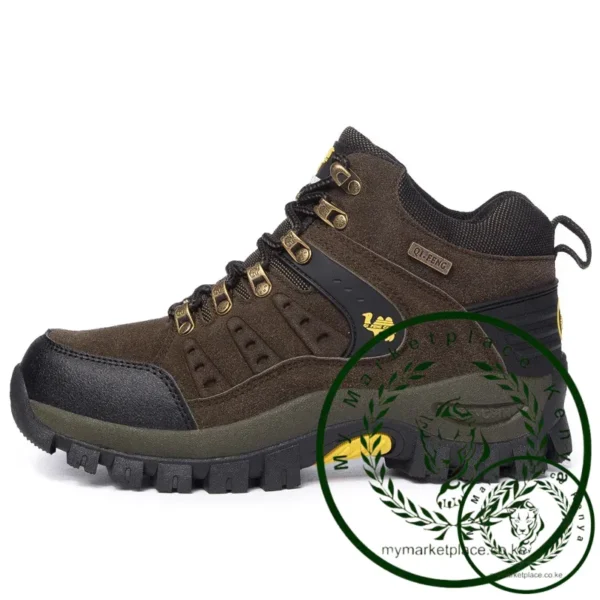 Outdoor Waterproof Hiking Boots Men's Women's Spring And Autumn Hiking Wear-resistant Mountain Sports Boots Hunting Sports Shoes - Image 4