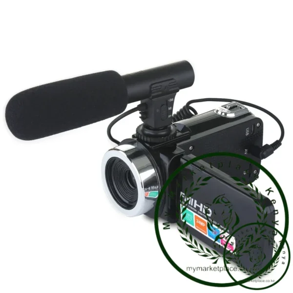 Professional 24MP digital camera, night vision device, 3-inch LCD touch screen, 18x digital zoom camera, and microphone wide-ang - Image 6