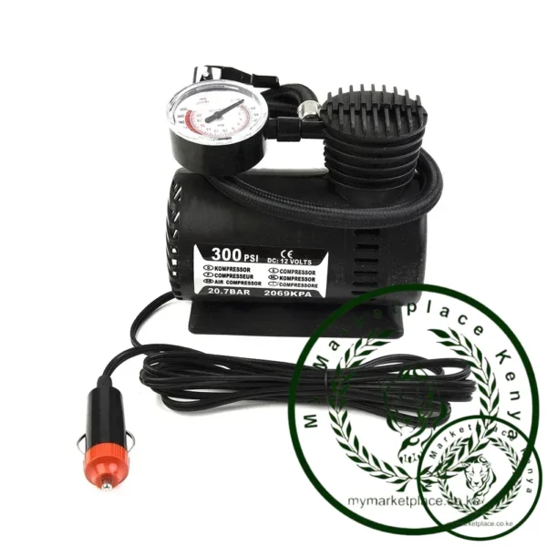 12V Air Pump Electric Inflator 300 PSI Compressor Portable 12V Mini Electric Kit Mini Car Tire Inflator Repair Tool - Image 4
