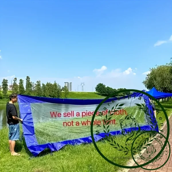 1 Piece Foldable Waterproof Transparent Awning Cover (Inner Frame Not Included), Great for Picnics and Socializing! - Image 5