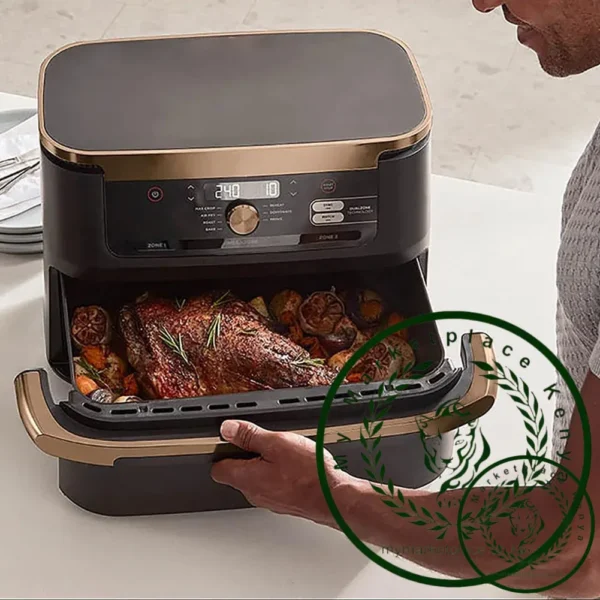 Baking Tray Basket Insert Food Safe Rectangular Air Fryer Silicone Liners Air Fryer Basket Accessories for Ninja Air Fryer AF500