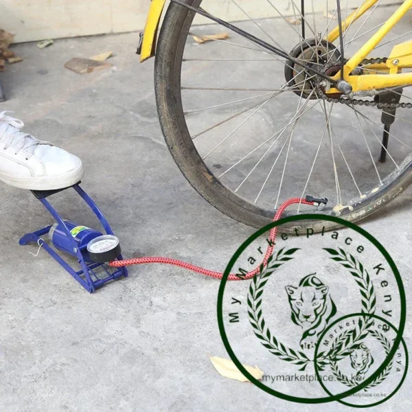 Bicycle Air Pump With Pressure Gauge Portable Foot-operated Road Mountain Bike Air Pump Valve For Motorcycle Electric Bicycle - Image 4