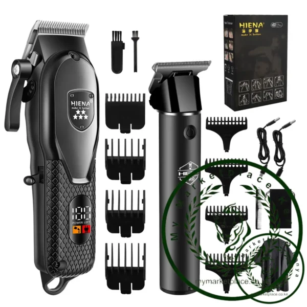 hiena Hair Clipper Kit for Men Electric Shaver Hair Trimmer Professional Cutting Machine Hair Trimmer with LCD Digital Display