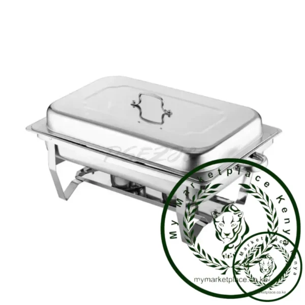 Silver Stainless Steel Buffet Stove Alcohol Heating Hotel Restaurant Banquet Insulated Hot Pot Multi-purpose Serving Plate - Image 3