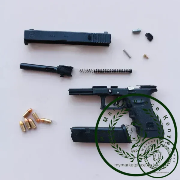 New black Automatic GIock Shell Ejection Continous Toy Gun Soft Bullet Pistol Desert Eagle Shell Throw for Boys Gift - Image 3