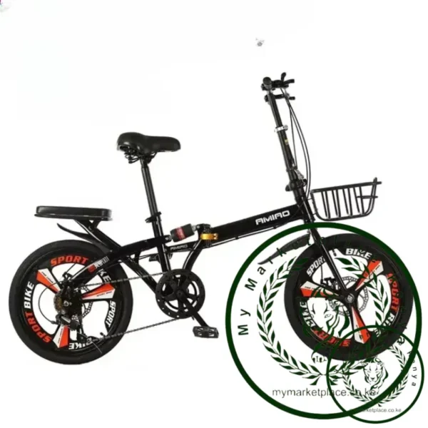 20 Inch Adult Folding Bicycle Small Home Mobility Bicycle Children Variable Speed Bicycle - Image 4