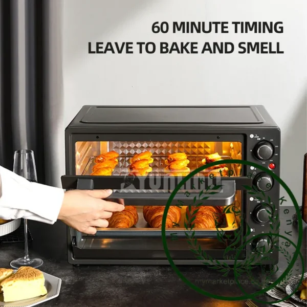 40L Electric Oven Multifunctional Large Capacity Electric Oven Household Four Layer Electric Oven Breakfast Machine - Image 2