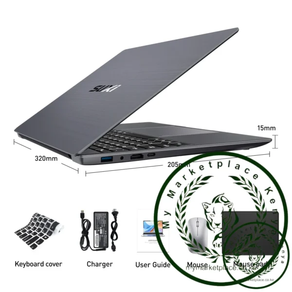 SUXI MantaBook Pro 15.6" Large-Screen Business Laptop | 16GB RAM + 256GB SSD | Intel N5095 Processor | Fingerprint Unlock - Image 6
