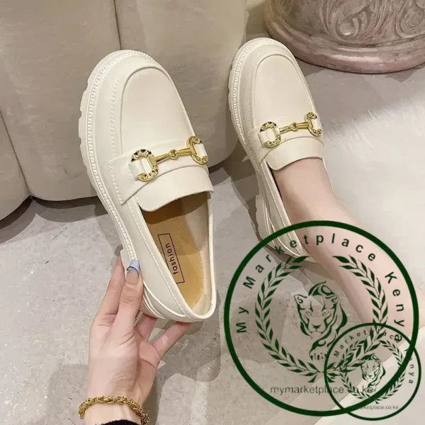 New Style Le Fou Women's Shoes British Single Shoes Web Red Version Waterproof Low Top Vintage Soft Bottom Water Boots Yang - Image 4