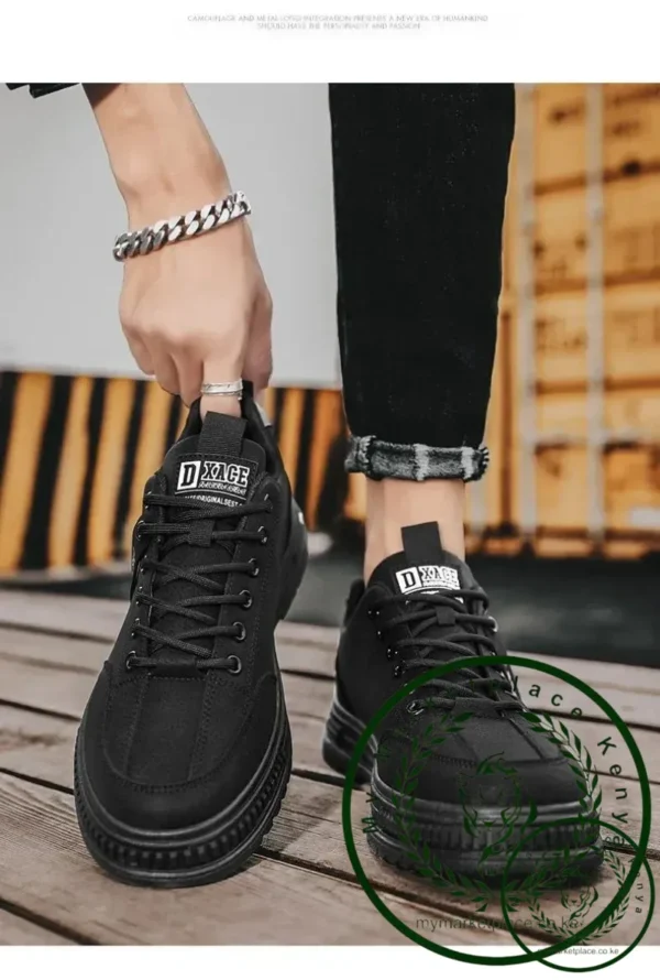 Men's new breathable labor protection shoes, men's trendy and versatile anti slip sports board shoes, workwear shoes - Image 6