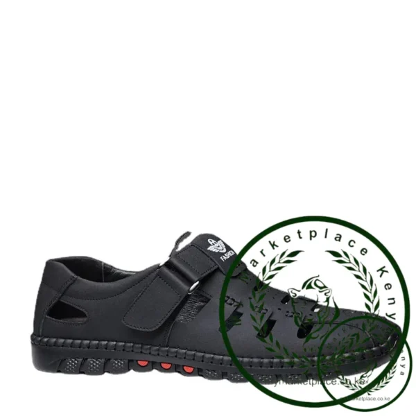 Men's Summer Sandals Comfortable Outdoor Breathable Casual Shoes 2023 Summer Beach Shoes Flat Business Genuine Leather Sandals - Image 6