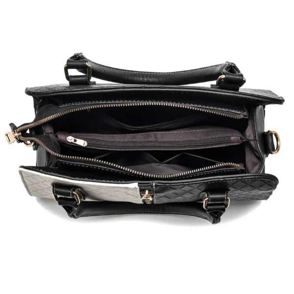 Women bag Leather Tree Branches Metal Decor Handbags Lady Shoulder Crossbody Messenger Bag Female Purse Tote handbag - Image 6