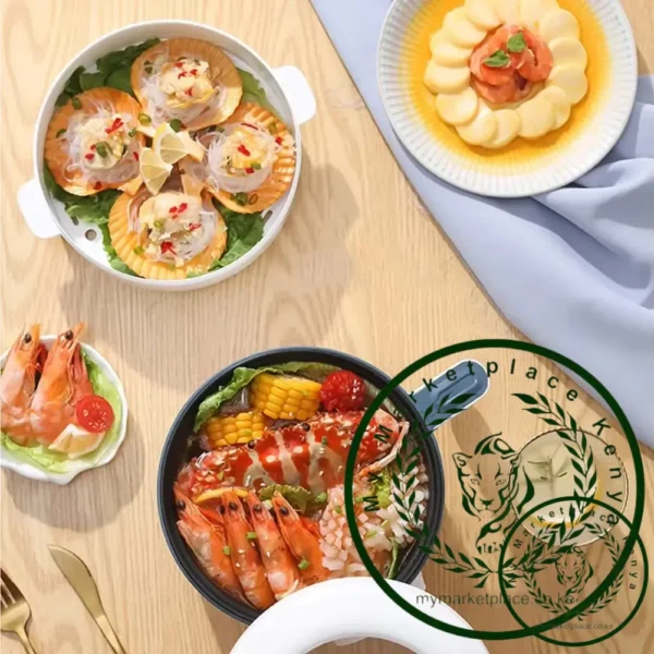 Household Electric Cooking Machine 1-2 People Hot Pot Stew Heating Eggs Soup Non-stick Pan Multifunction Electric Rice Cooker - Image 5