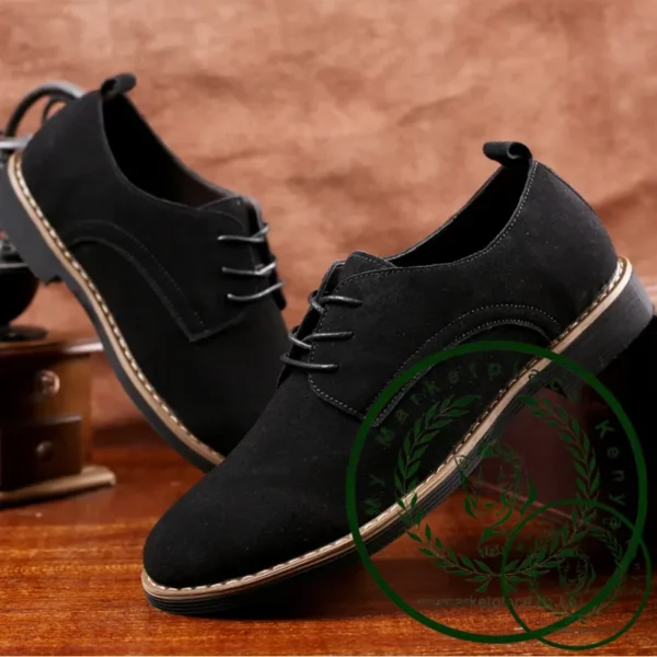 Luxury Men Oxford Shoes High Quality Suede Leather Shoes for Men Business Casual Shoe Lace-Up Men Party Wedding Shoes Plus Size - Image 3