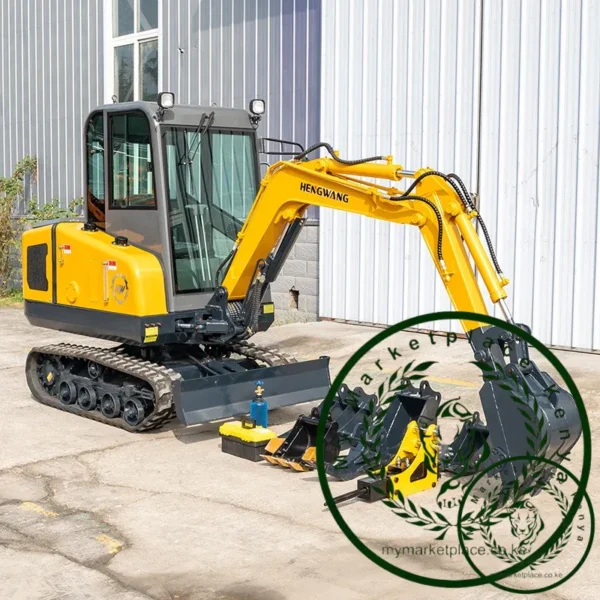 HW25 2.5 ton Mini Excavator with Cab 1ton China Manufacturer Diesel Small Digger Attachment Crawler Mini Garden Excavator Custom