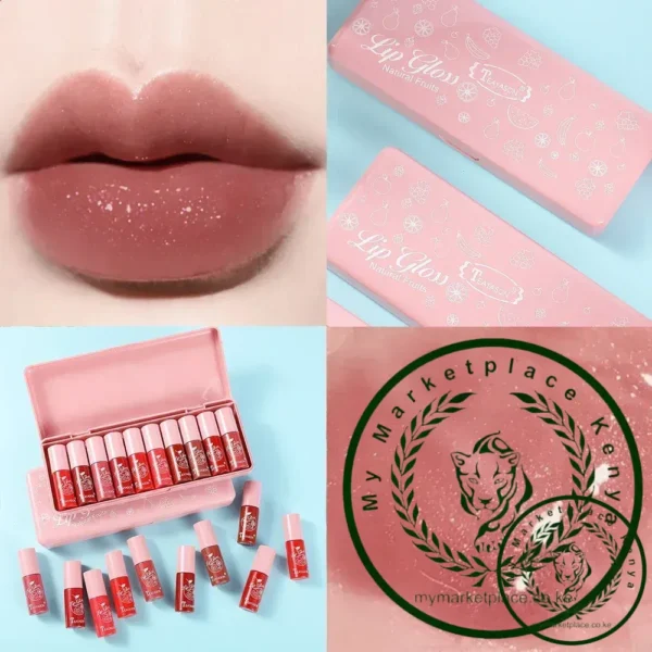 Mini 10 Colors Liquid Lip Gloss Waterproof Non-stick Lasting Velvet Matte Lipstick Lip Gloss Cosmetic - Image 3