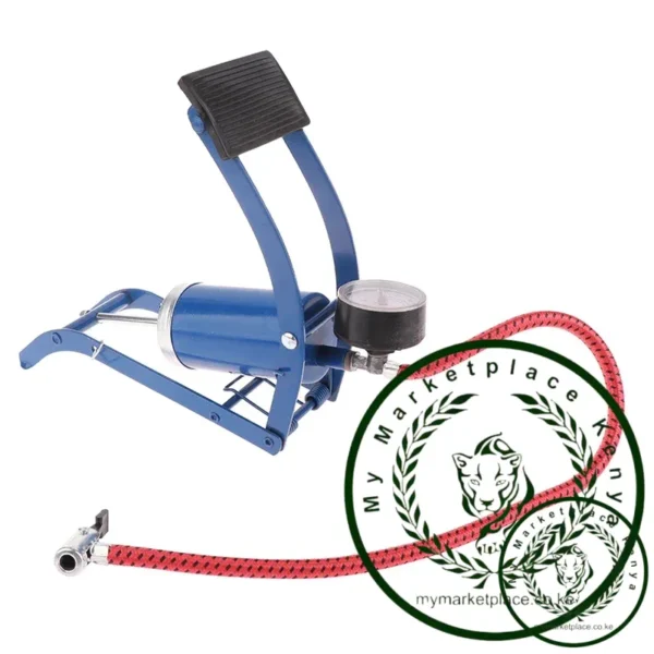 Bicycle Air Pump With Pressure Gauge Portable Foot-operated Road Mountain Bike Air Pump Valve For Motorcycle Electric Bicycle - Image 3