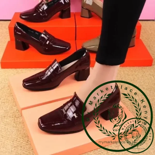 Women's Square Head High Heels Spring Autumn British Style Fashion Solid Colour Work Shoes Party Office Pumps Tacones De Mujer - Image 5