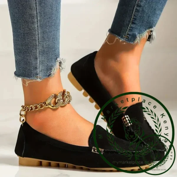 Women Casual Shoes 2024 New Spring and Autumn Flat Loafers Shoes Women Fashion Non-slip Soft Denim Flat Shoes Zapatos De Mujer - Image 4