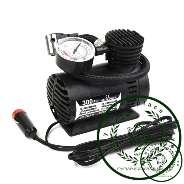 12V Air Pump Electric Inflator 300 PSI Compressor Portable 12V Mini Electric Kit Mini Car Tire Inflator Repair Tool