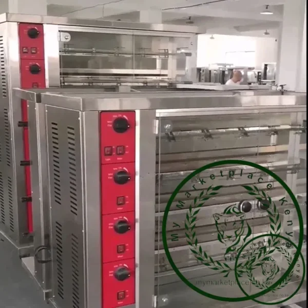 best price vertical double door gas 2 to 8 rods commercial roasted chicken rotisseries machine chicken rotisserie oven - Image 6