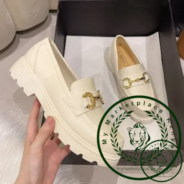 New Style Le Fou Women's Shoes British Single Shoes Web Red Version Waterproof Low Top Vintage Soft Bottom Water Boots Yang